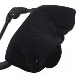 Rukávník na kočárek Esito Mikroplyš softshell Black